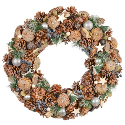 Dried Pinecones 50cm Wreath