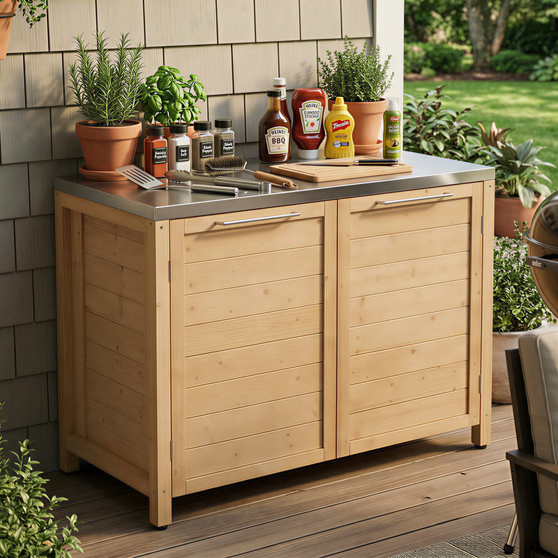 Armoire de rangement Cedar, Brun