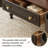 Retro Oval Multi-Functional Storage Coffee Table