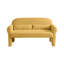 Salon jaune - style moderne avec tissu en laine d'agneau, coussin lombaire, fabrication polyvalente et confortable pour une utilisation à long terme