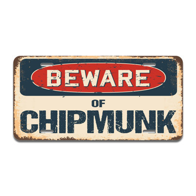 Cadre en aluminium Beware of Chipmunk