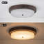 Modern Farmhouse Flush Mount Ceiling Light With Textured Crystal Glass