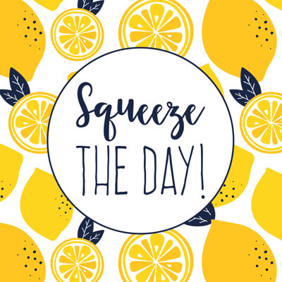 Squeeze The Day - Wrapped Canvas Print