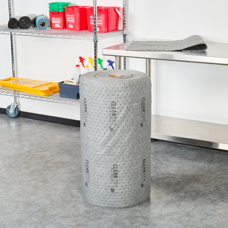 Rouleau absorbant universel non tissé de 150 pi x 30 po pour rouleaux de sorbant de poids moyen de style industriel