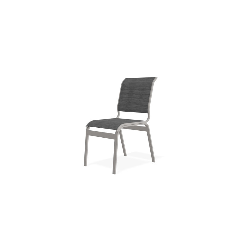 Chaise sans accoudoirs Aruba II, Gris anthracite Collect, Gris chaleureux