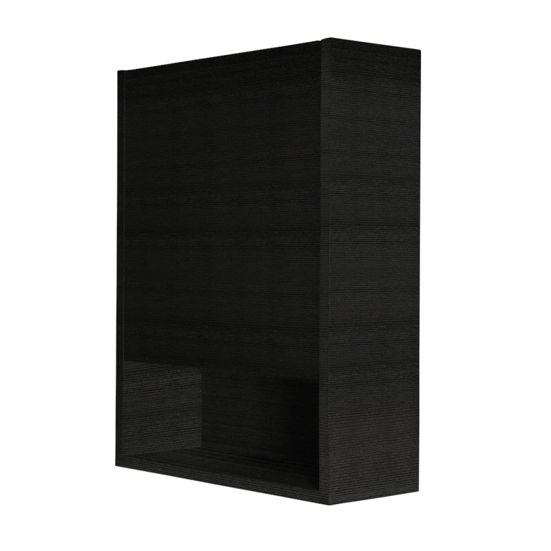 Kubista 18'' W Mirrored Medicine Cabinet, Left Hinge, Gloss White