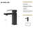 Bothwa Home 7.11" CUPC Certified Single Handle Bathroom Sink Faucet (Matt Black Finish)-117992754