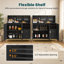 Armoire de bar avec porte-verres et tablette réglable Home-148416911