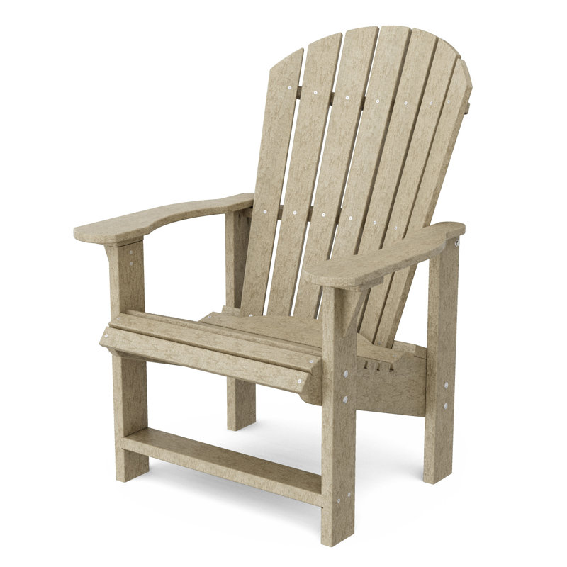 Heritage Outdoor Adirondack Chair, Weathered Wood
