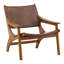 Marceline Leather Occasional Chair, Brown