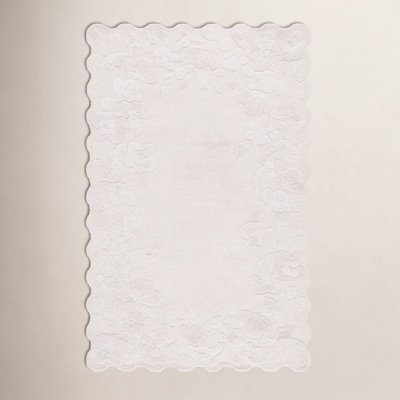 Hand-Tufted Wool Floral Rug