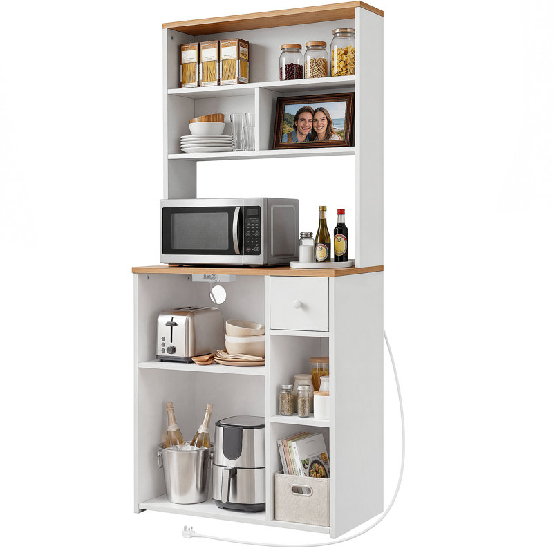  75Cm Metal Standard Baker's Rack With 8 Compartments