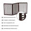 Barrière pliante pour chien à 3 panneaux pour escaliers ou portes-1846621913