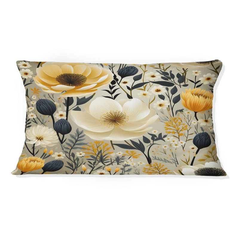 Floral Throw Pillow