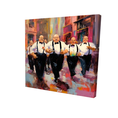 The Companions | Abstract Contemporary Food Canvas - Home Decor