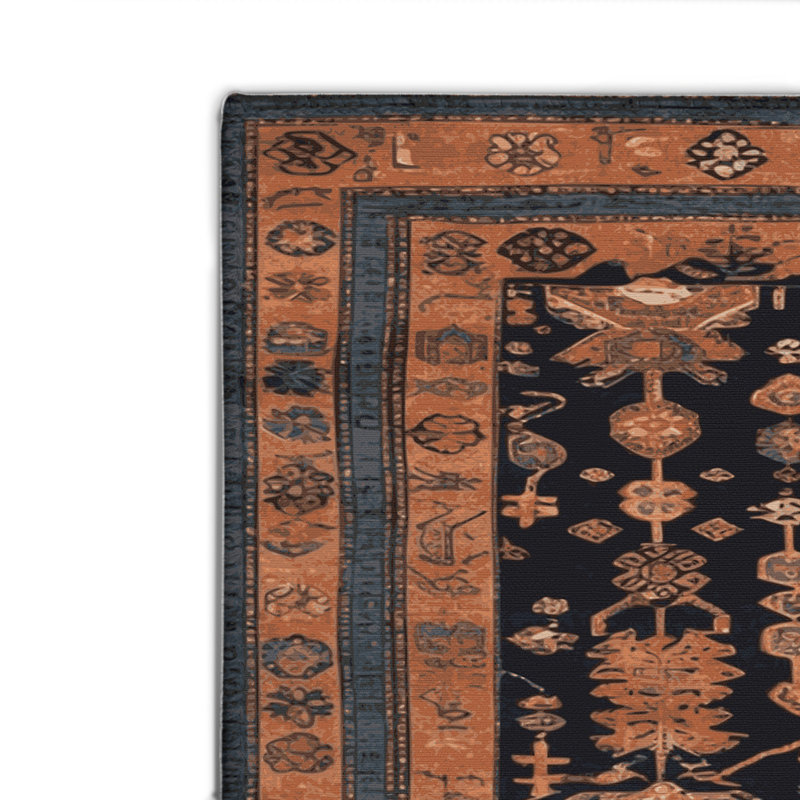 Tapis turc intérieur et extérieur brun, Rectangulaire 2 pi x 3 pi
