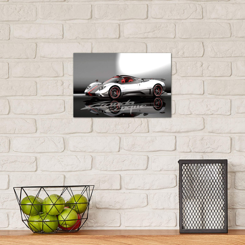 Pagani Zonda Cinque - Print on Canvas, No Frame, 66.04 cm H x 45.72 cm W x 1.91 cm D