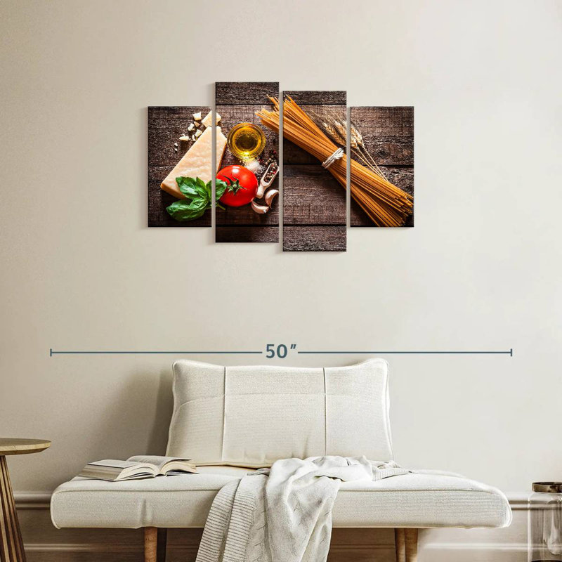 Yarlin Fresh Spaghetti Ingredients, 22" H x 36" W