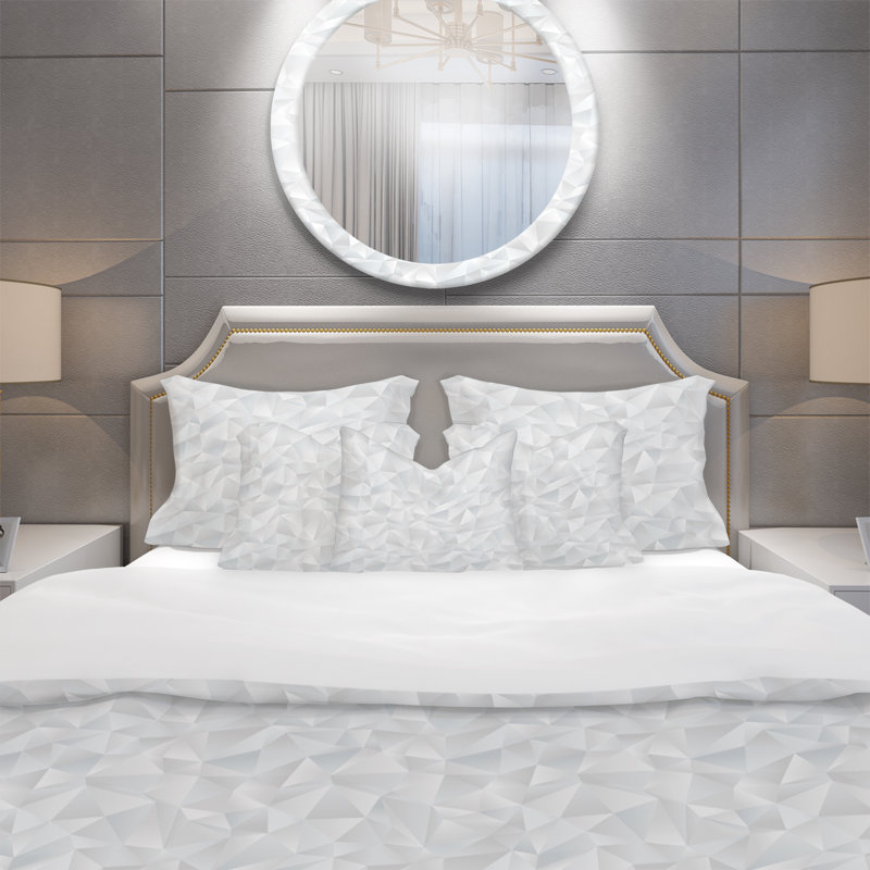 Ensemble de housse de couette scandinave, Housse de couette très grand + 2 taies décoratives