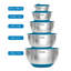 Viking 10 Piece Stainless Steel Mixing Bowl Set with Lids-1877017503