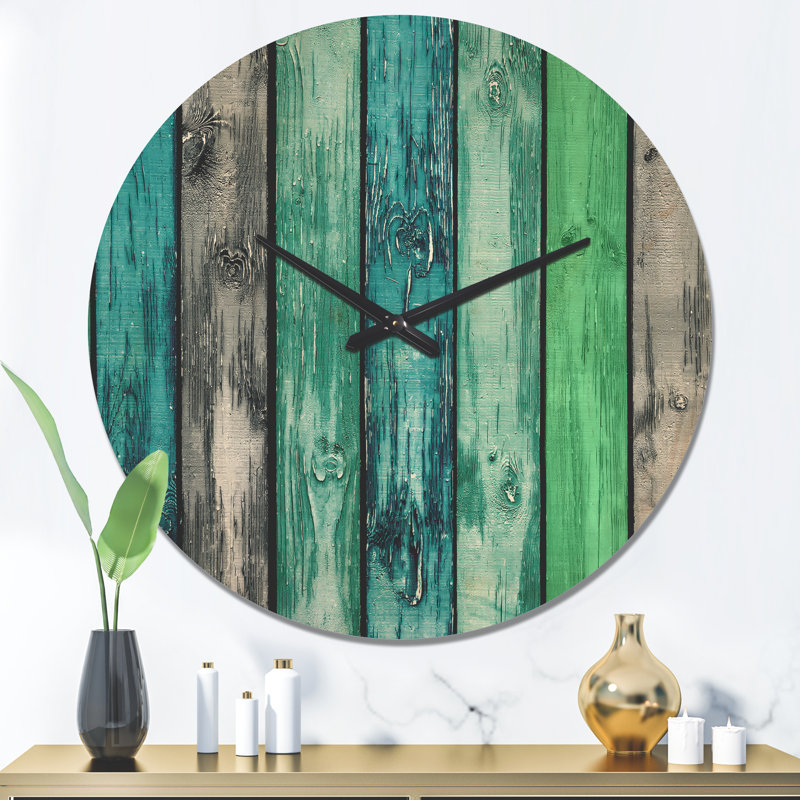 Horloge murale en bois peint, Grand