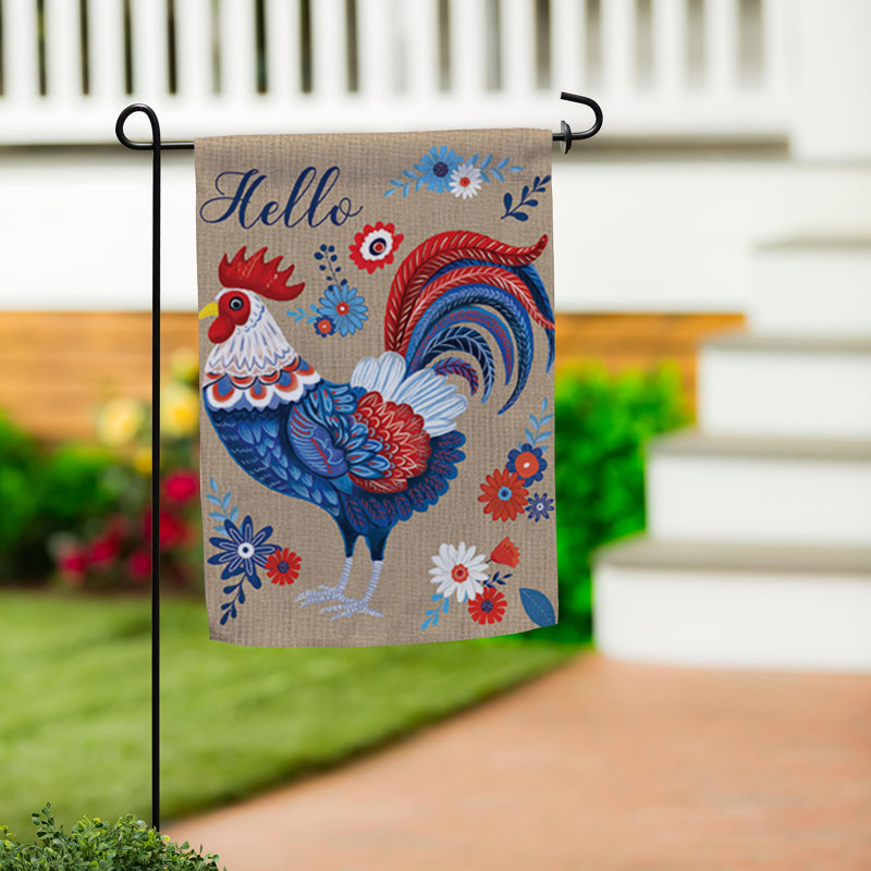 Drapeau de jardin RWB Rooster