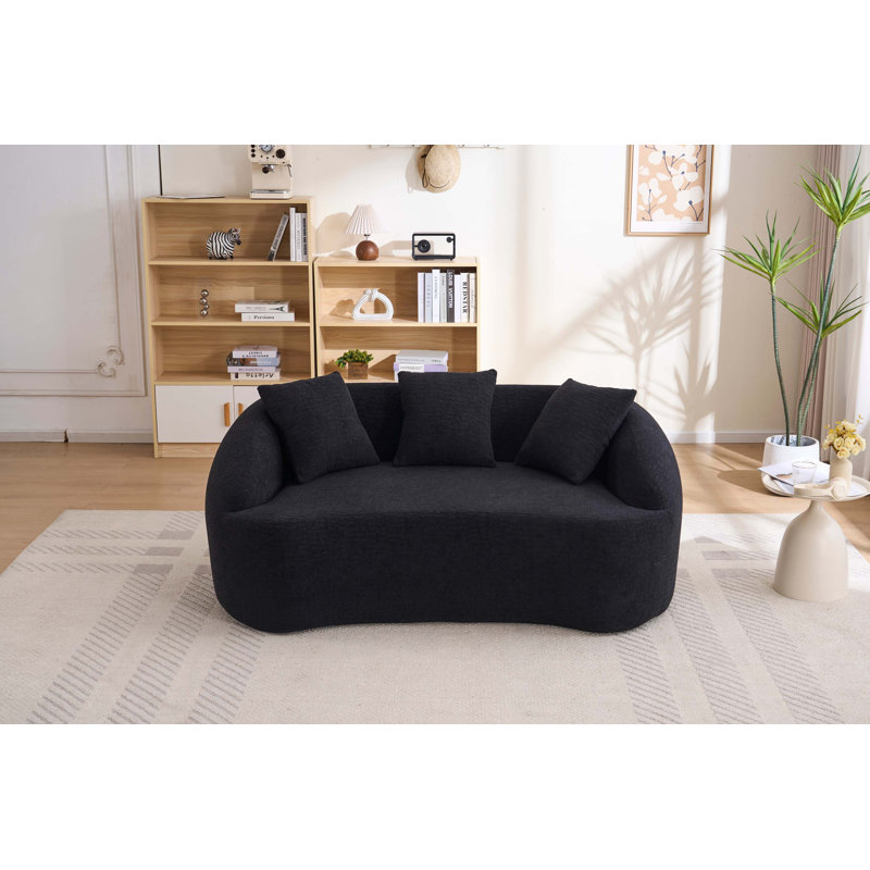 Causeuse Curved, Noir