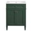 Meuble-lavabo 24 po avec 2 portes et tiroir coulissant, armoire de rangement pour salle de bain avec lavabo, portes à fermeture en douceur avec organisateurs-348103722