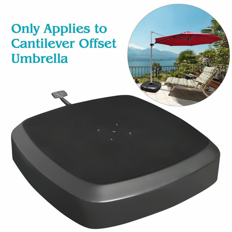 66 lb. Plastic Umbrella Base with Wheels