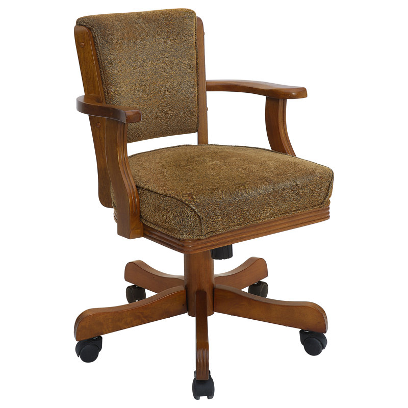 Fauteuil Gulay rembourré brun olive et ambre