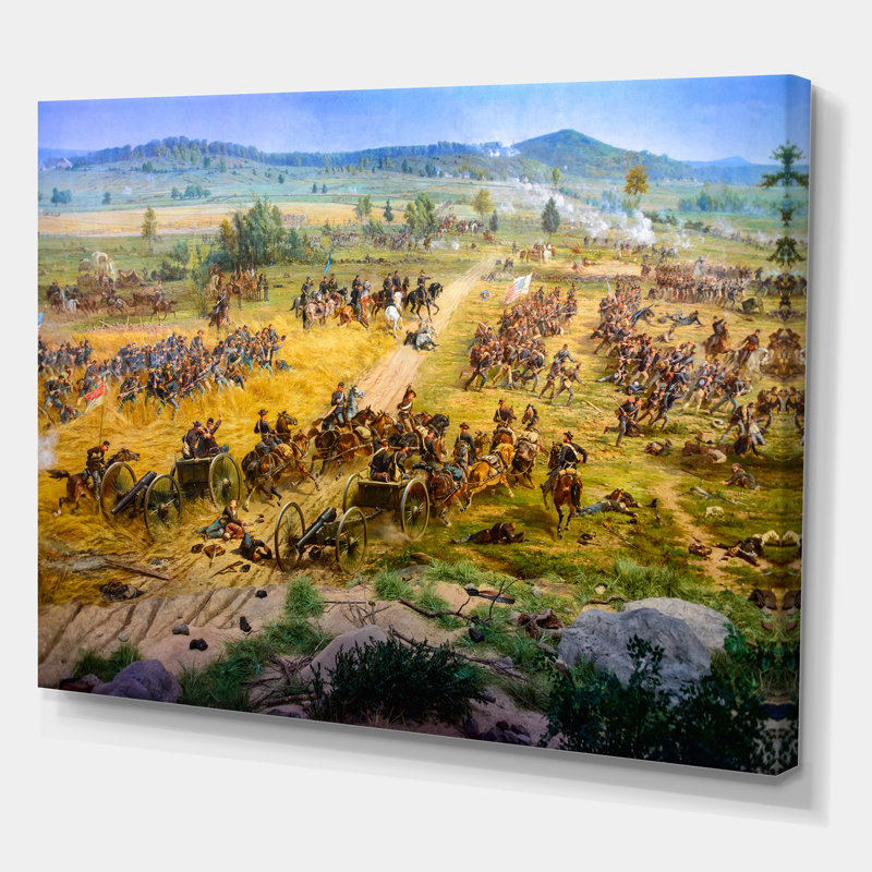 Parc militaire national de Gettysburg - impression sur toile tendue, H 30 po x l 40 po x 1,5 po