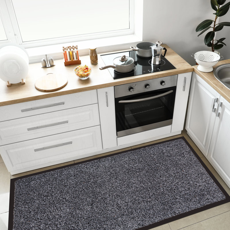 Wimer Non-Slip Doormat, Anthracite, 120cm L x 90cm W
