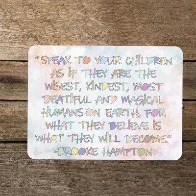 Inspirational Quote Glass Serving Board with Leadership Theme Ideal for Personalized Home and Workplace Use