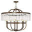 Tambour de lanterne à 8 lumières avec accents de cristal Caroline