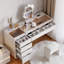 Ensemble de coiffeuse moderne avec miroir lumineux, station de charge et rangement pour bijoux-208911889