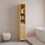 Armoire haute et grande capacité en bambou naturel