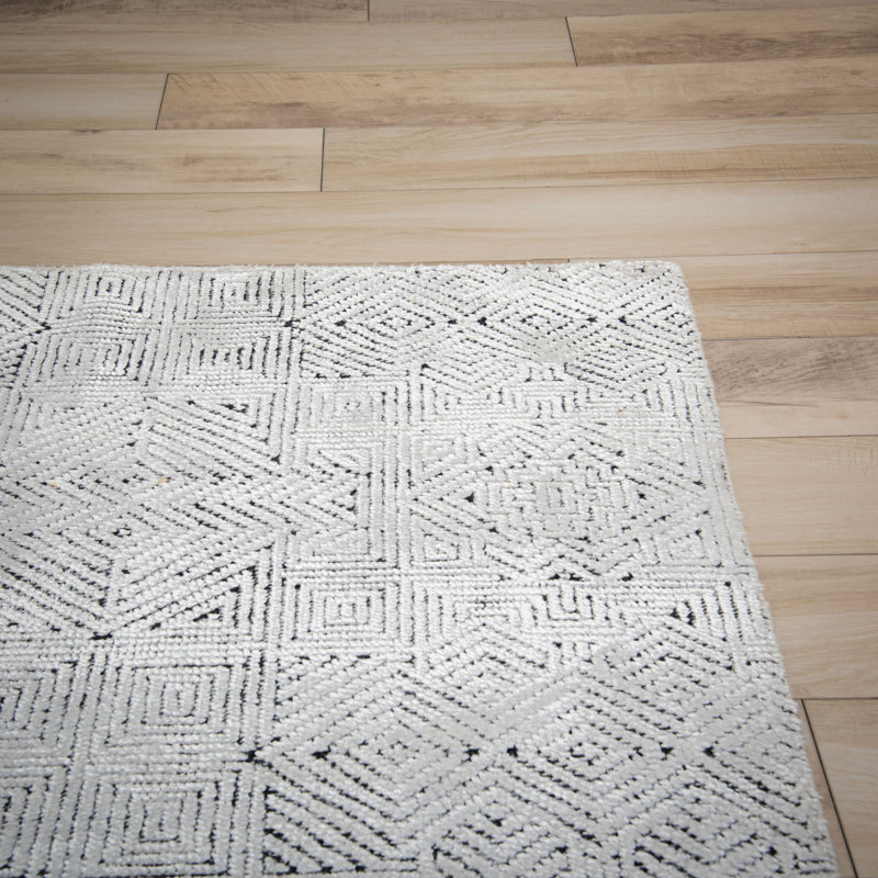 Tapis en laine / noué à la main Tencel, Rectangulaire 2 pi x 3 pi