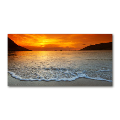 Sunset Sea - Wrapped Canvas Print