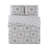 CEDAR COURT Ravenna Medallion Gray 3-Piece All-Season Reversible Cotton Quilt Set-624328437