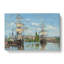Ships Riding on the Seine by Claude Monet - Wrapped Canvas-61846993