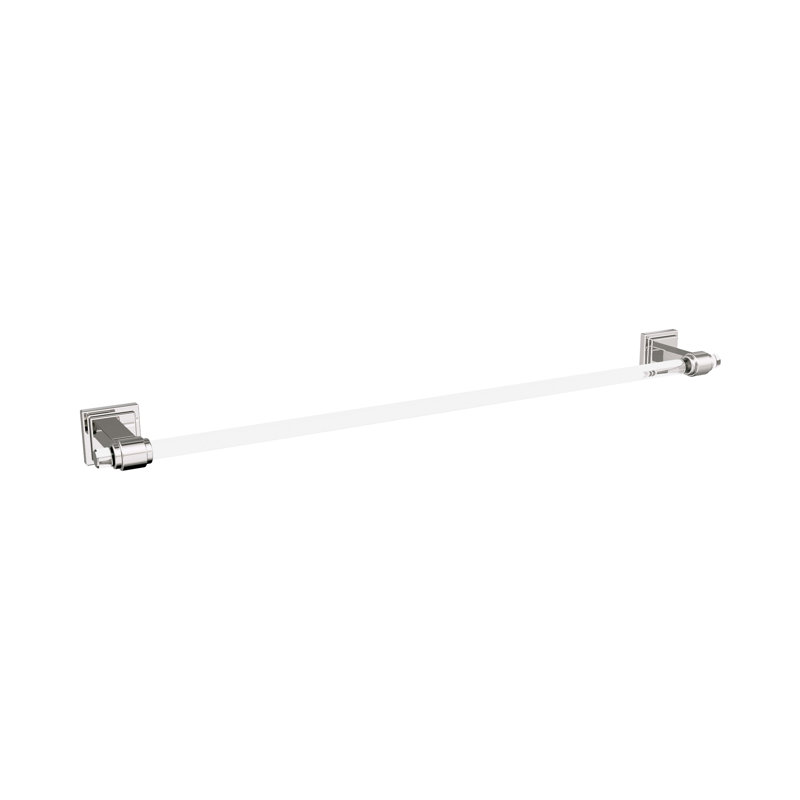 Porte-serviettes Glacio transparent / nickel poli, H 26,25 po x l 26,25 po x P 3,06 po
