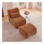 Méridienne moderne avec repose-pieds comprimé UpholsteinRecliner pour petits espaces Canapé d'appoint confortable pour salon, chambre à coucher ou appartement-106912548