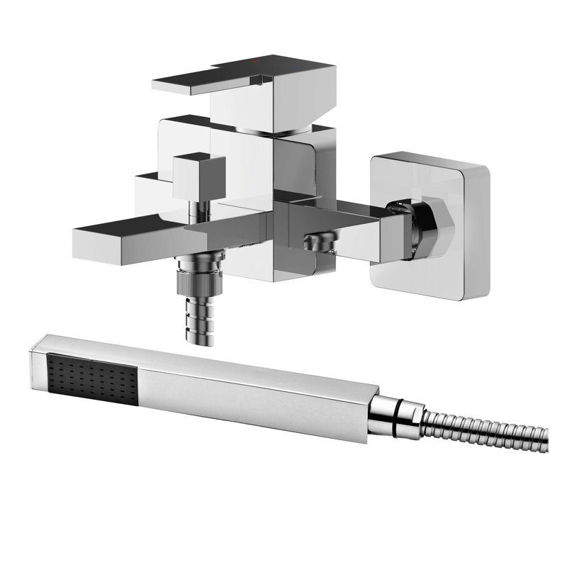 Sanford 1 Handle Wall Bath Shower Mixer Bath Filler with Diverter