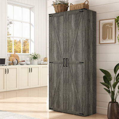 67" Farmhouse Kitchen Pantry
