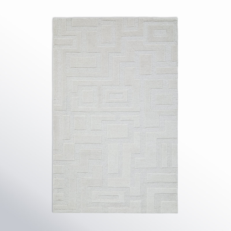 Tapis rectangulaire en laine Helaine, Rectangle 6 pi x 9 pi