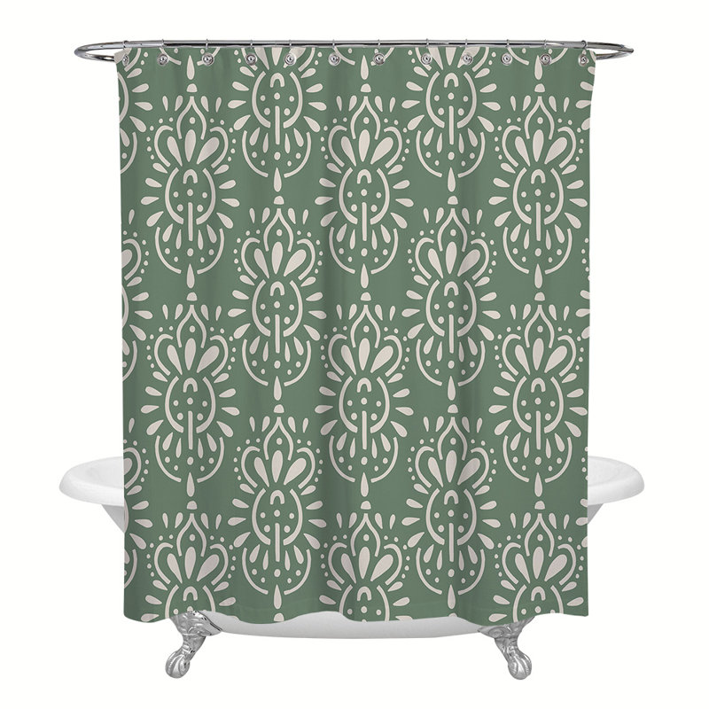 Bledi Floral Shower Curtain, 72" H x 70" W