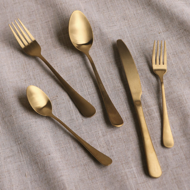 Vida 5 - Piece Stainless Steel Flatware Set - Service for 1