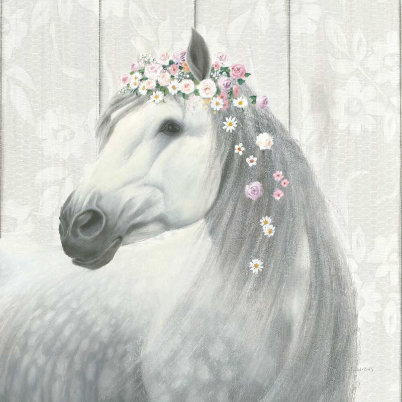 Spirit Stallion II sur bois, H 20 po x l 20 po x P 1,25 po