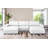 Bendire Oversized U-shape Leather Sectional Sofa Couch W/ Ottoman (Wheels)-1350586293