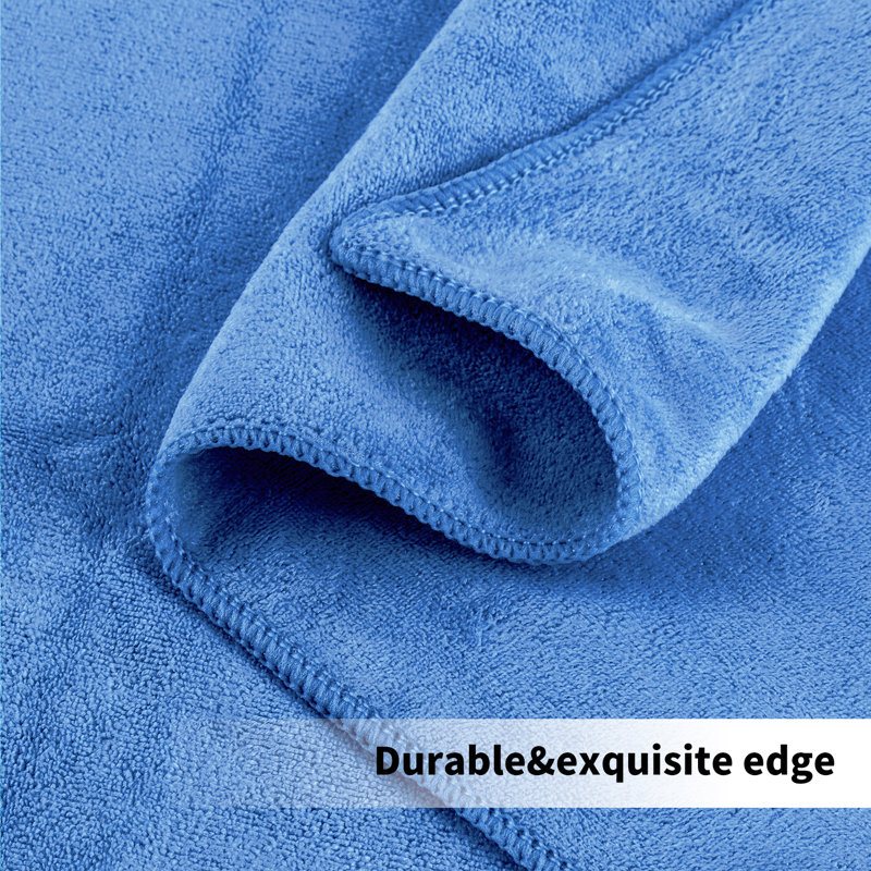 Ensemble de serviettes de bain en microfibre Makendy (paquet de 6, 27 po x 55 po) - Très absorbant, à séchage rapide et antibactérien, parfait pour le bain, la natation et les sports